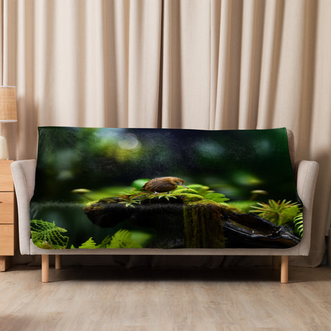 Kiwi Bird Spirit Animal Sherpa Blanket