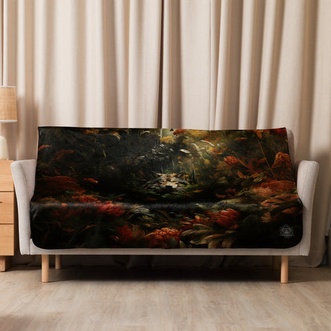 Wolf Spirit Animal Sherpa Blanket