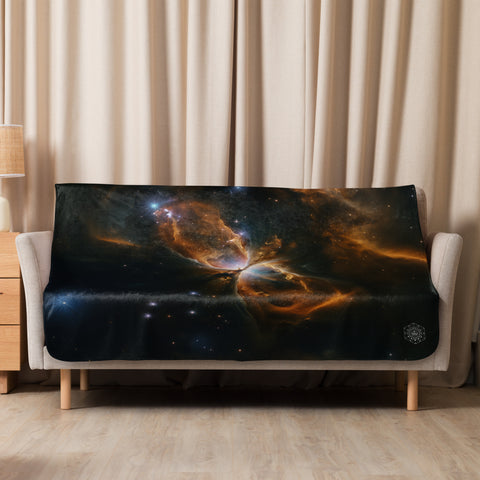 Butterfly Nebula Dreams Fluffy Blanket