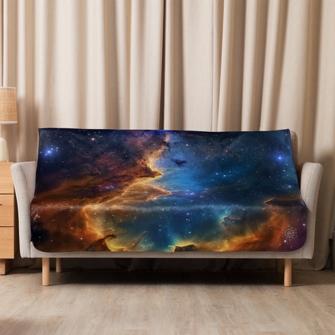 Seagull Nebula Dreams Fluffy Blanket