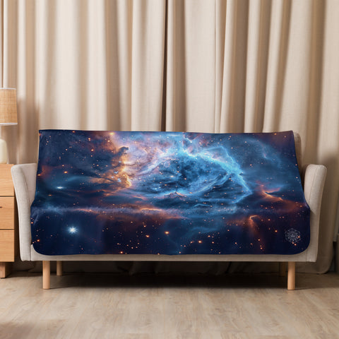 Thors Helmet Nebula Dreams Fluffy Blanket