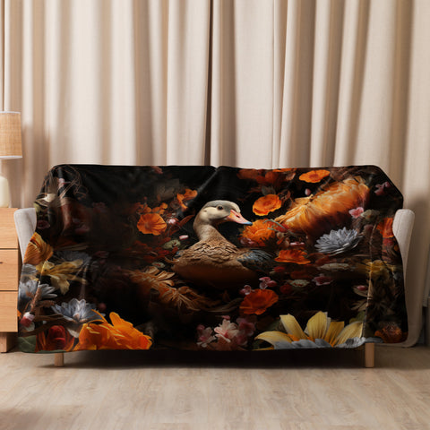 Goose Spirit Animal Sherpa Blanket