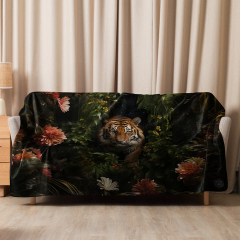 Tiger Spirit Animal Sherpa Blanket