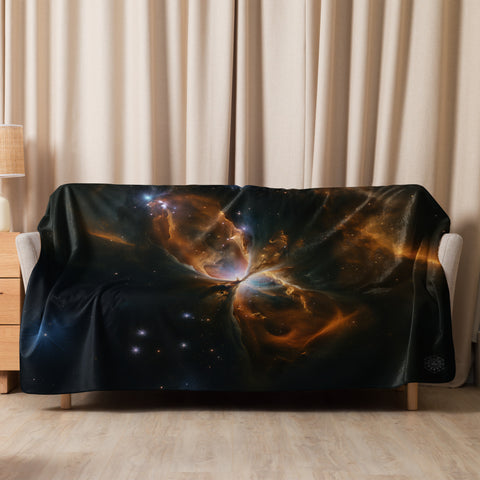 Butterfly Nebula Dreams Fluffy Blanket