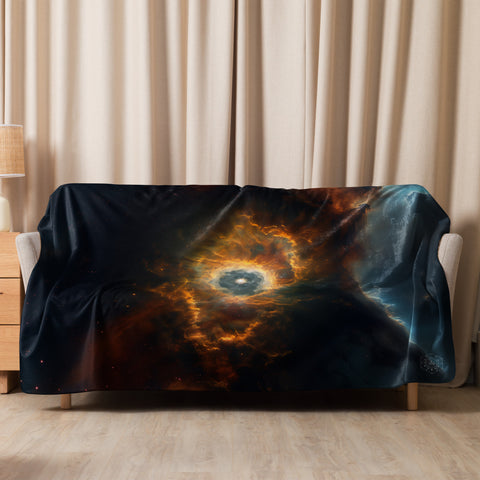 Eskimo Nebula Dreams Fluffy Blanket