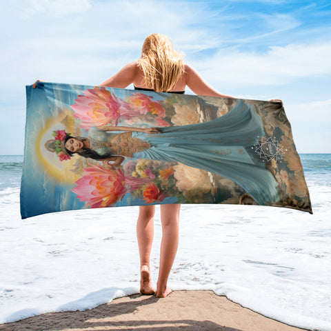 Dewi Danu Goddess Lightweight Beach Towel