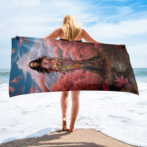 Konohanasakuya Goddess Lightweight Beach Towel