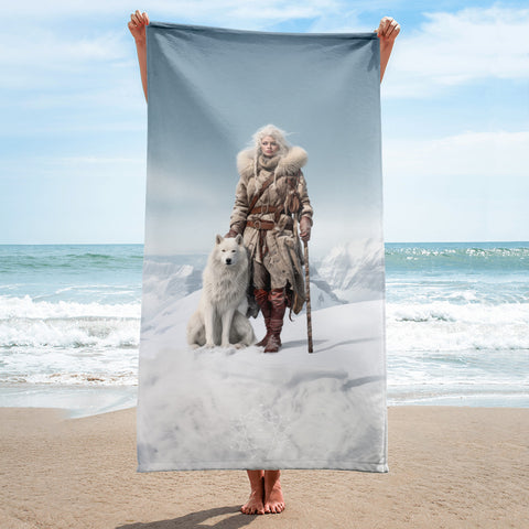 Skadi Goddess Lightweight Beach Towel