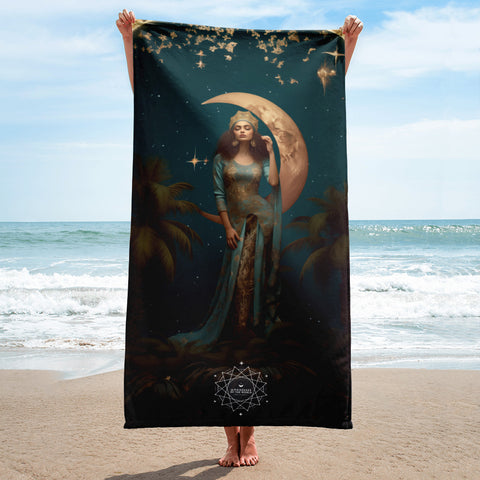 Tanit Goddess Lightweight Beach Towel