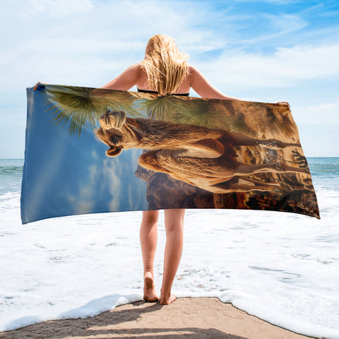 Camel Spirit Animal Lightweight Beach Towel
