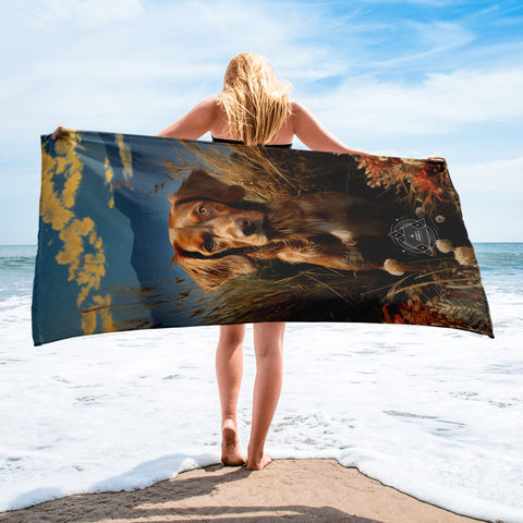 Dog Spirit Animal Lightweight Beach Towel