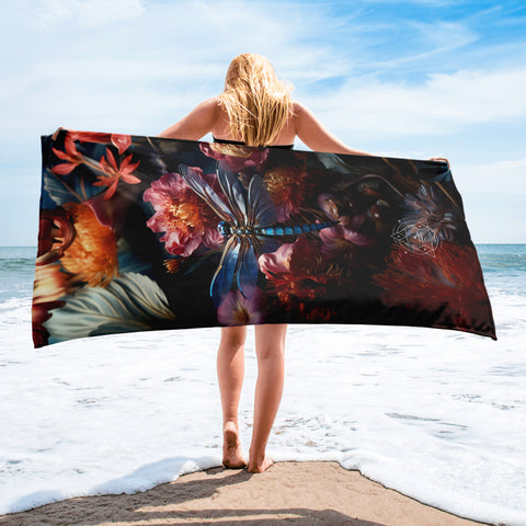Dragonfly Spirit Animal Lightweight Beach Towel