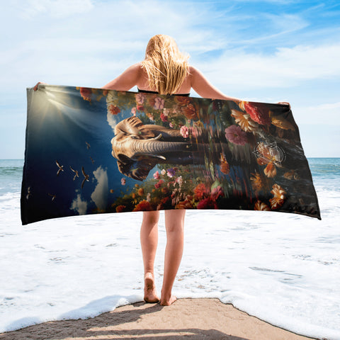 Elephant Spirit Animal Lightweight Beach Towel