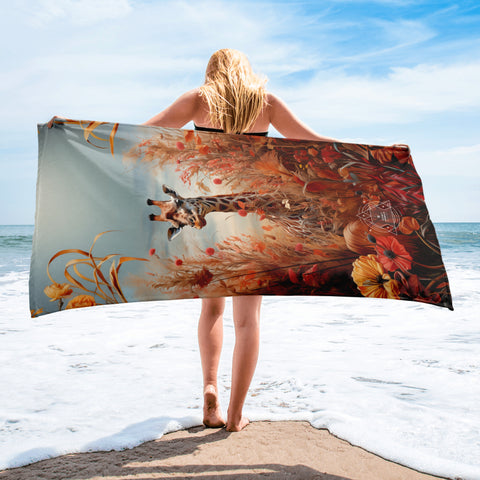 Giraffe Spirit Animal Lightweight Beach Towel