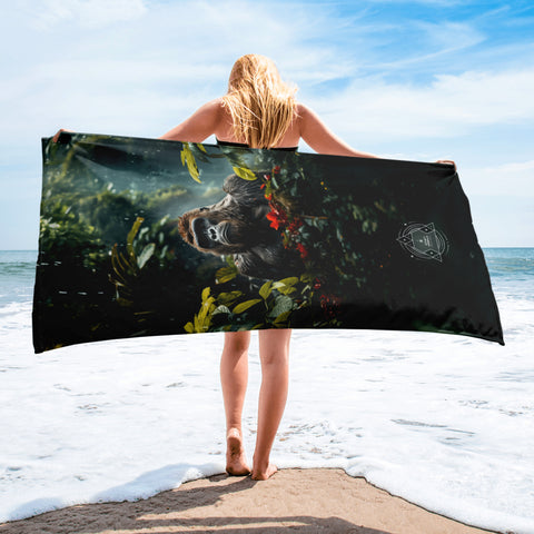 Gorilla Spirit Animal Lightweight Beach Towel