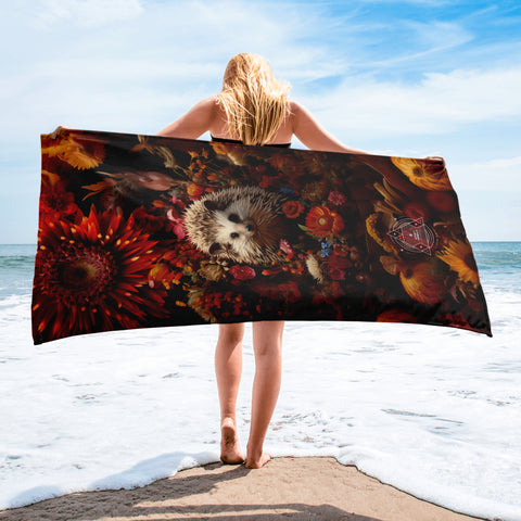 Hedgehog Spirit Animal Lightweight Beach Towel