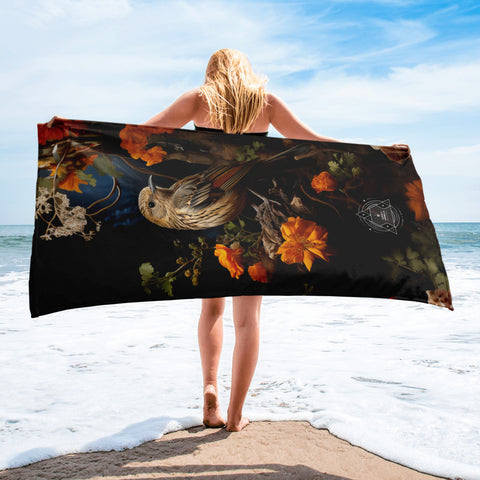 Nightingale Spirit Animal Lightweight Beach Towel