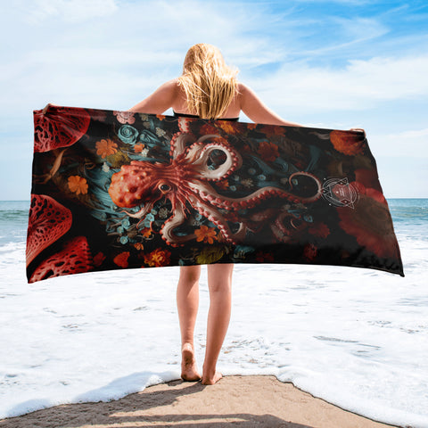 Octopus Spirit Animal Lightweight Beach Towel