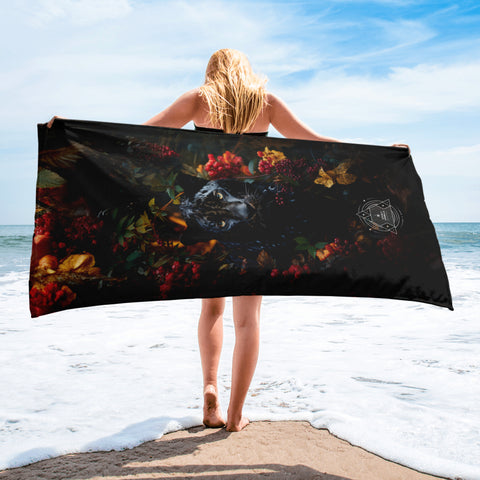 Panther Spirit Animal Lightweight Beach Towel