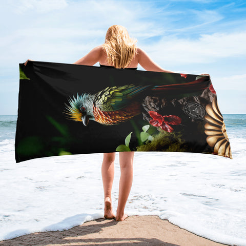Quetzal Spirit Animal Lightweight Beach Towel