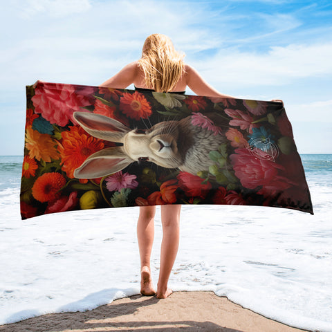 Rabbit Spirit Animal Lightweight Beach Towel