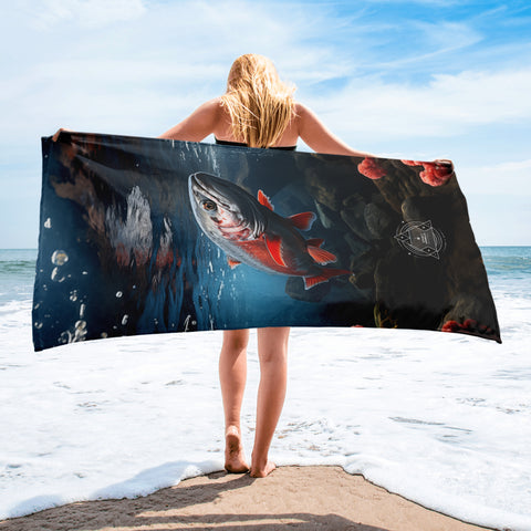 Salmon Spirit Animal Lightweight Beach Towel