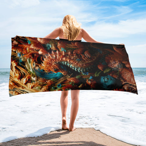 Seahorse Spirit Animal Lightweight Beach Towel