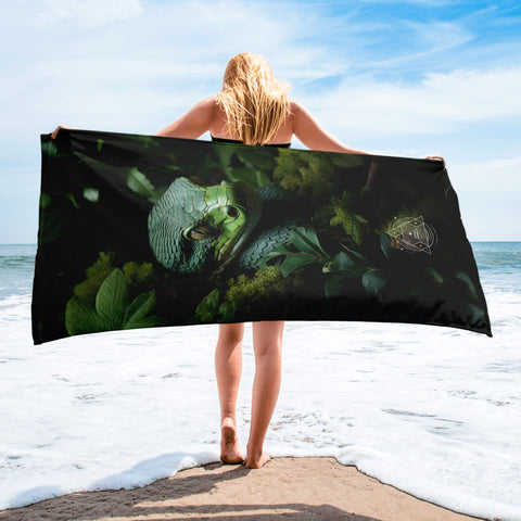 Snake Spirit Animal Lightweight Beach Towel