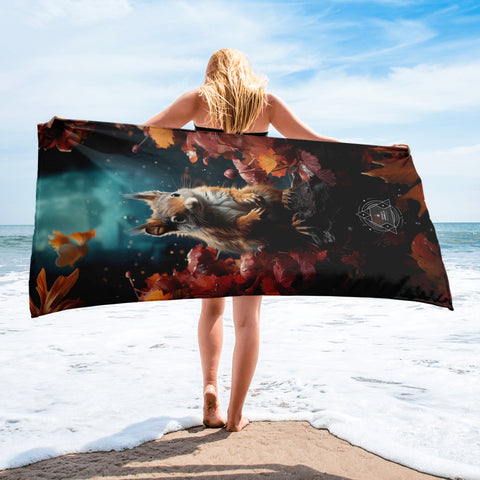 Squirrel Spirit Animal Lightweight Beach Towel