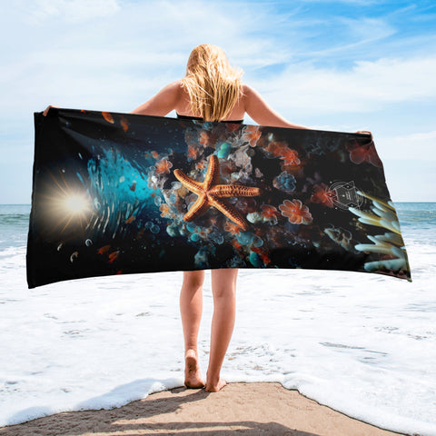 Starfish Spirit Animal Lightweight Beach Towel