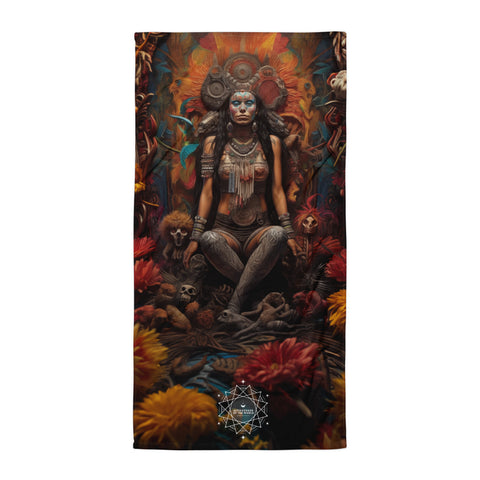 Coatlicue Goddess Lightweight Beach Towel