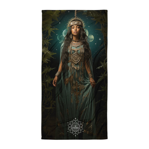 Mama Quilla Goddess Lightweight Beach Towel