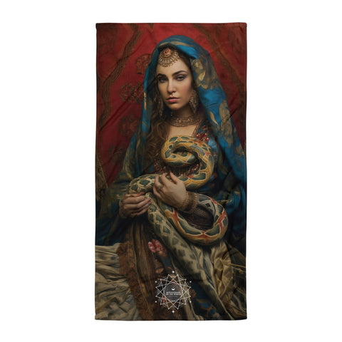 Sahmeran Goddess Lightweight Beach Towel