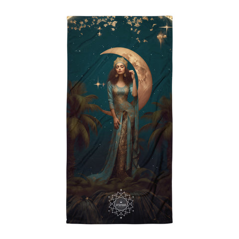 Tanit Goddess Lightweight Beach Towel