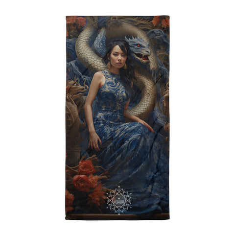 Tiamat Goddess Lightweight Beach Towel