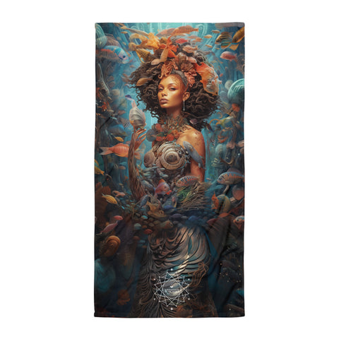 Yemoja Goddess Lightweight Beach Towel