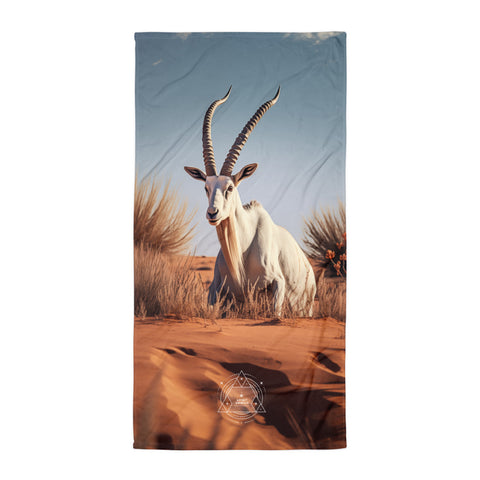Arabian Oryx Spirit Animal Lightweight Beach Towel