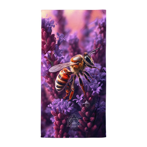 Bee Spirit Animal Lightweight Beach Towel