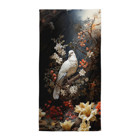 Dove Spirit Animal Lightweight Beach Towel