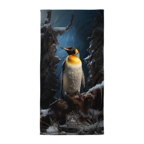 Emperor Penguin Spirit Animal Lightweight Beach Towel