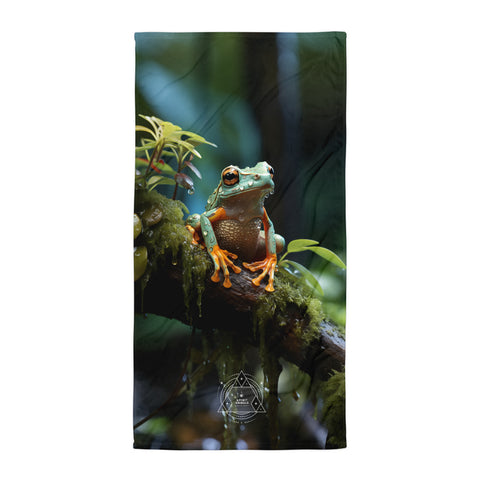 Frog Spirit Animal Lightweight Beach Towel