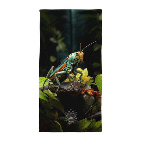 Grasshopper Spirit Animal Lightweight Beach Towel