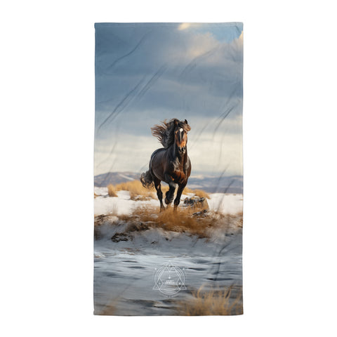 Horse Spirit Animal Lightweight Beach Towel