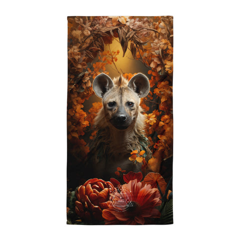 Hyena Spirit Animal Lightweight Beach Towel