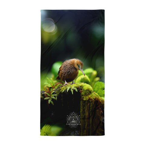 Kiwi Bird Spirit Animal Lightweight Beach Towel