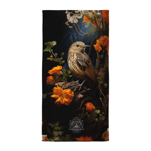 Nightingale Spirit Animal Lightweight Beach Towel