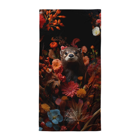 Otter Spirit Animal Lightweight Beach Towel