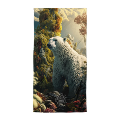 Polar Bear Spirit Animal Lightweight Beach Towel