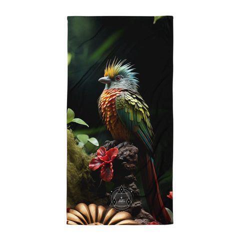 Quetzal Spirit Animal Lightweight Beach Towel
