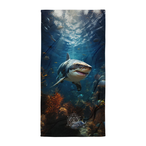 Shark Spirit Animal Lightweight Beach Towel